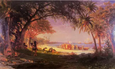 The Landing of Columbus Albert Bierstadt